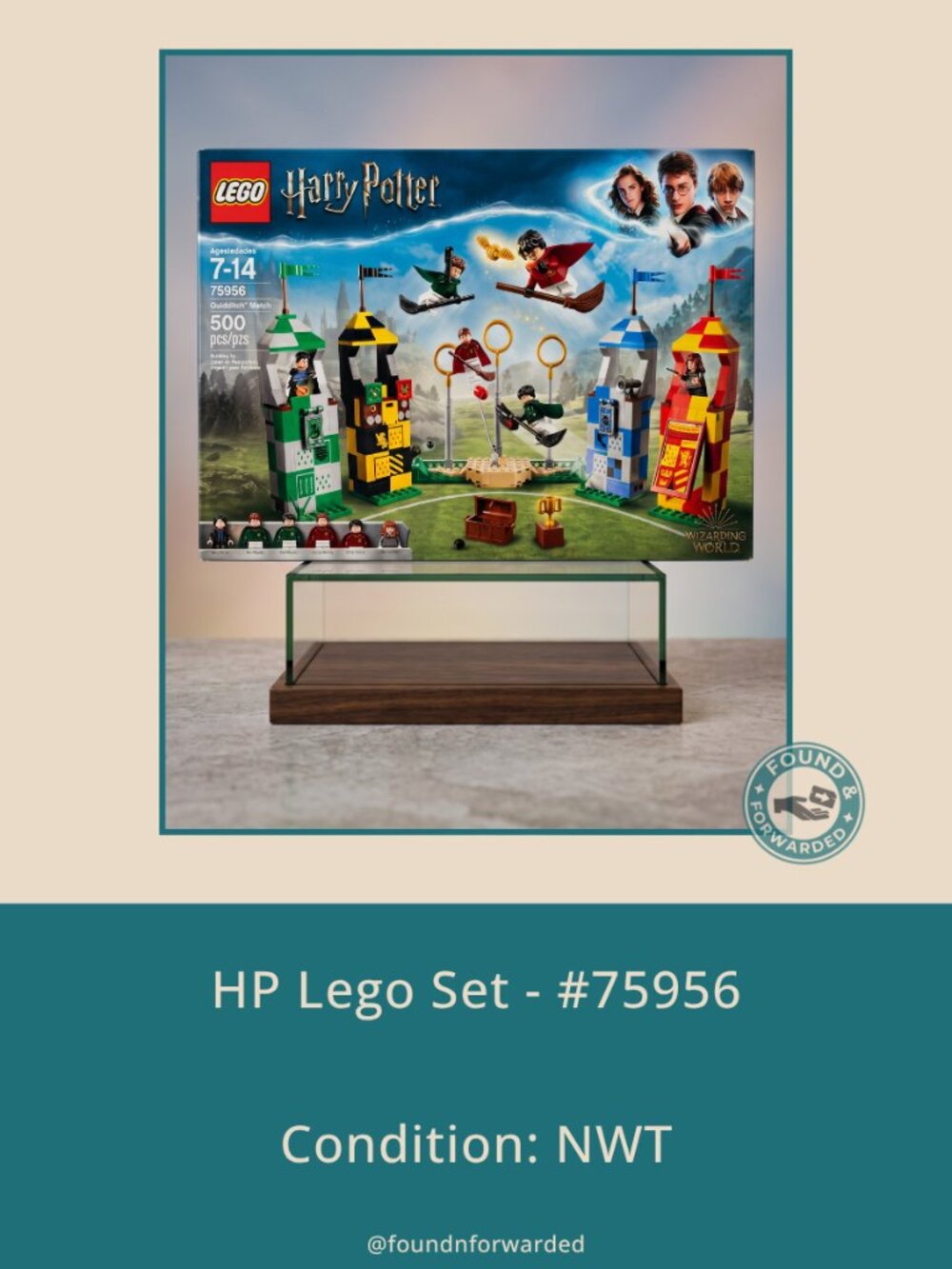 LEGO Harry Potter Quidditch Match 75956 Sealed Retired 500 Pieces 6 Figs